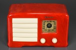 Swirled Bright Red Emerson ’Little Miracle’ AX-235 Radio
